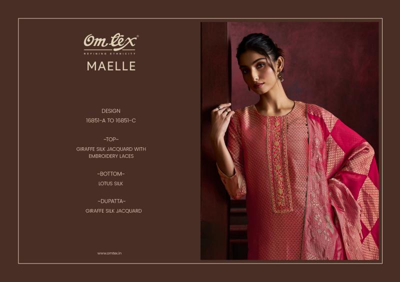 Omtex maelle dress material wholesale dealers